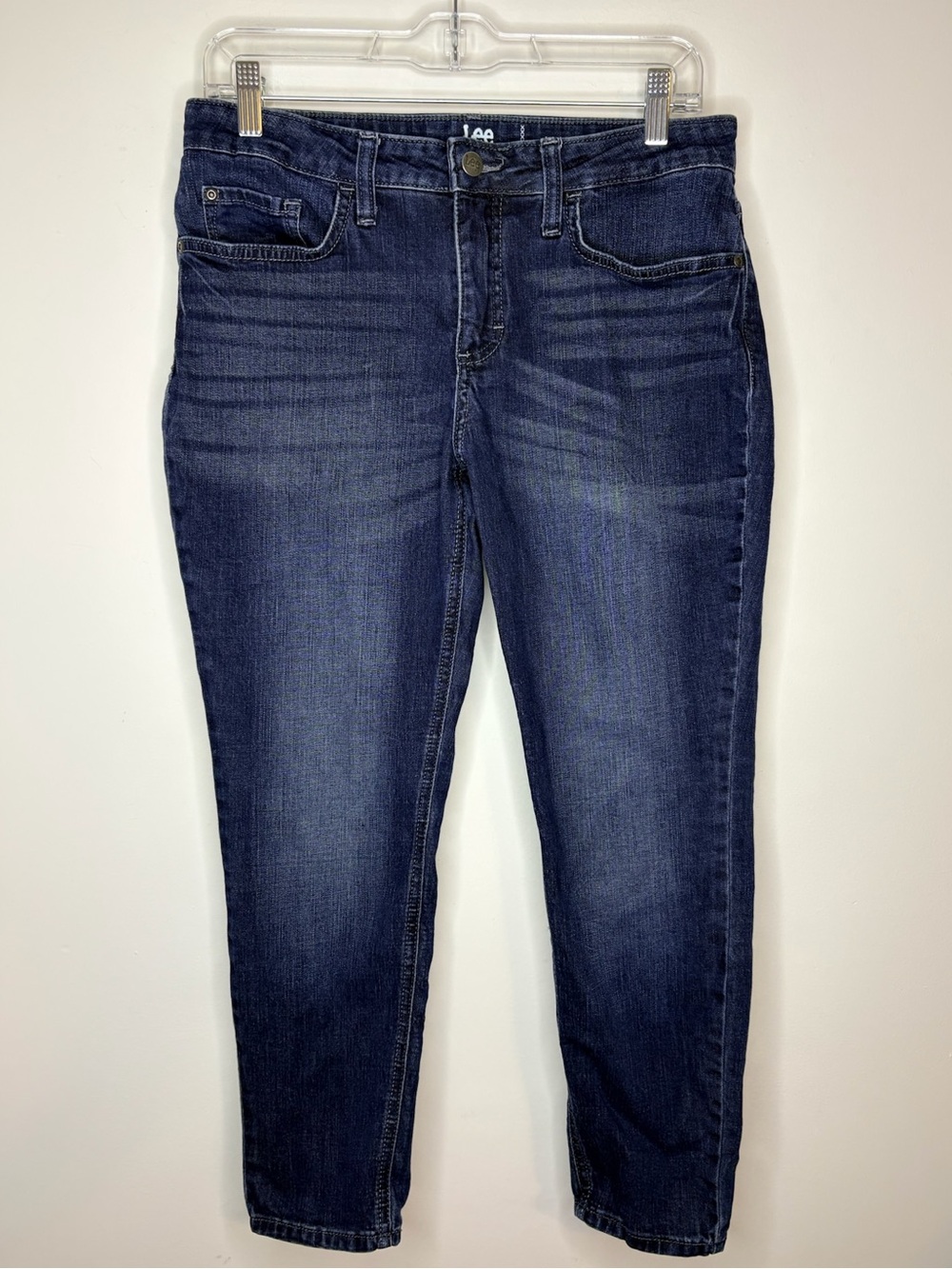 Lee Riders Women's Midrise Skinny Jeans in Dark Indigo Wash Size 10P